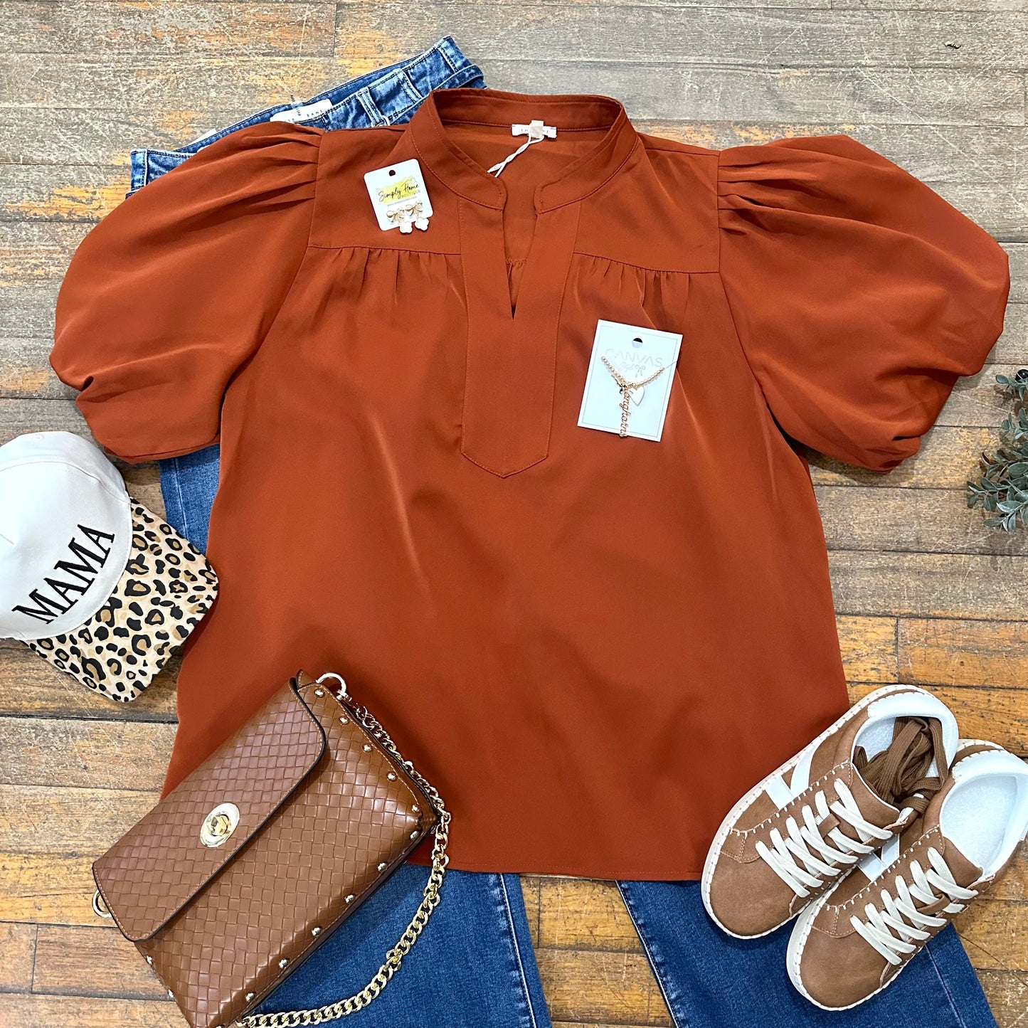 Mock Neck Top