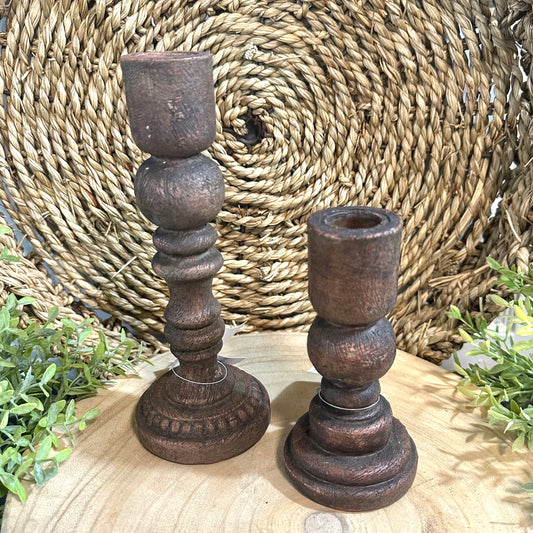 Wooden Taper Set