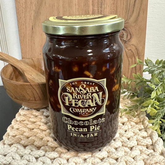 San Saba Chocolate Pecan Pie in a Jar