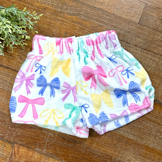 Bows Plush Shorts