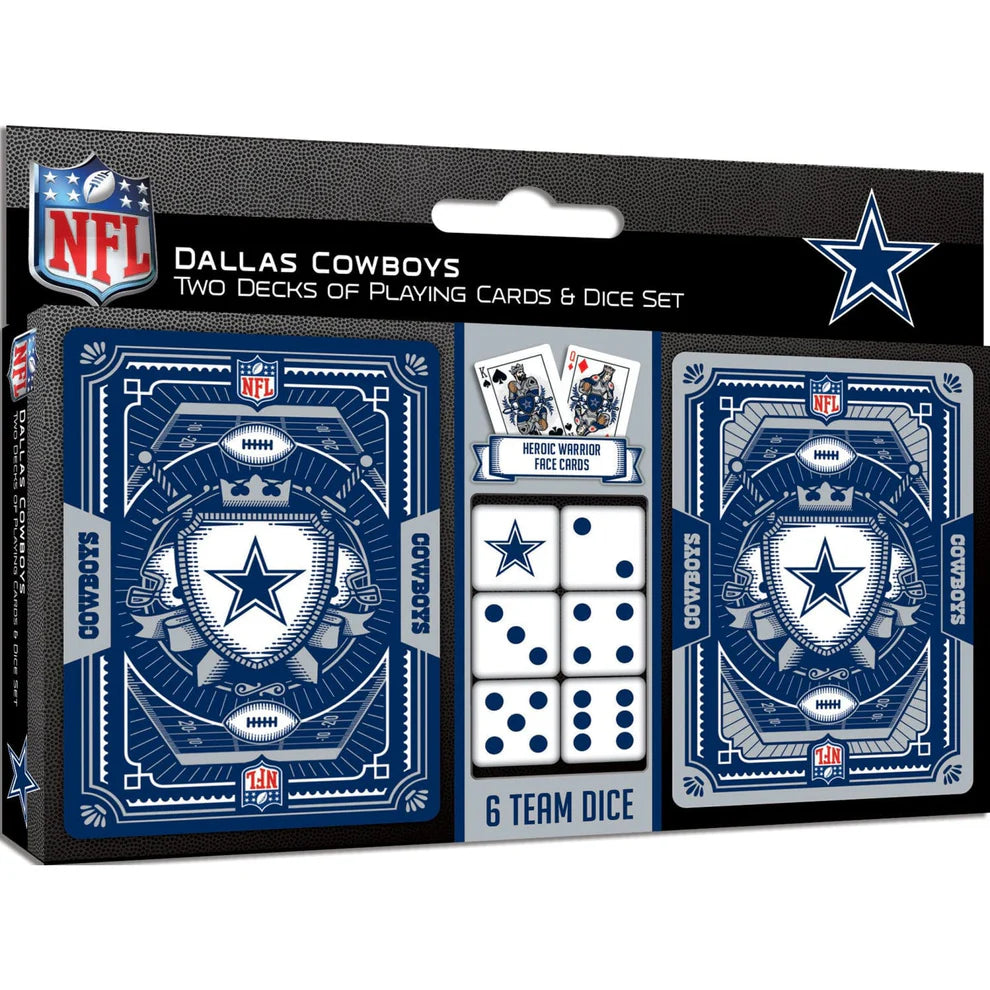 Dallas Cowboys Playing Cards & Dice Set