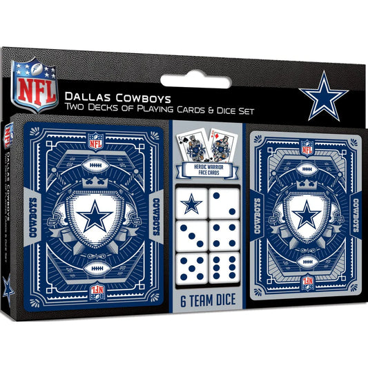 Dallas Cowboys Playing Cards & Dice Set
