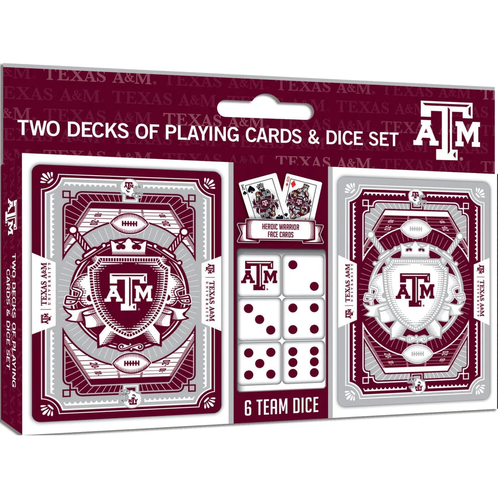 Texas A&M Aggies Playing Cards & Dice Set