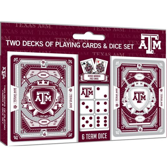 Texas A&M Aggies Playing Cards & Dice Set