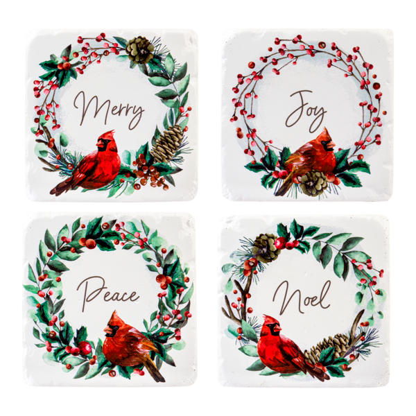 Cardinal Coaster Set
