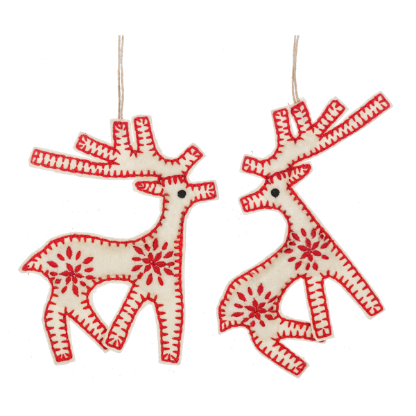Deer Felt Ornament