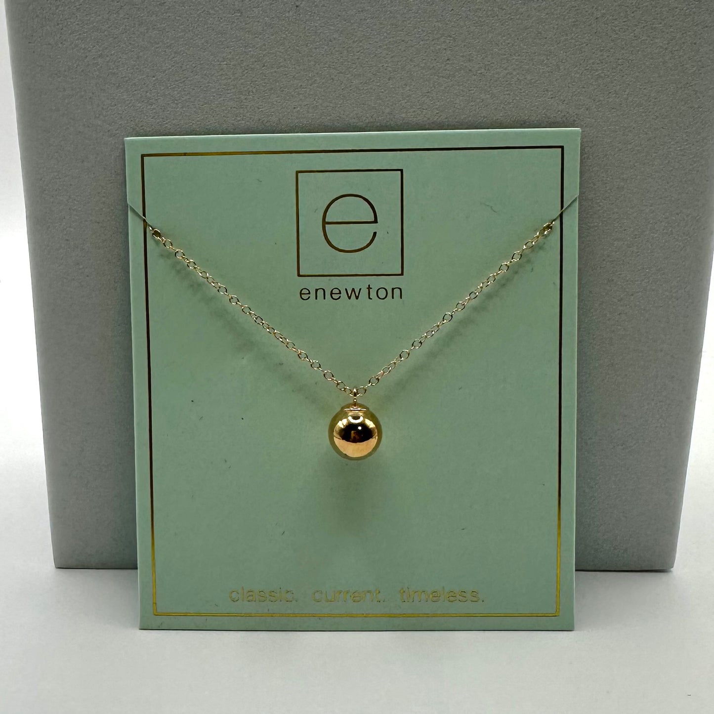 enewton 16" Classic Gold 8mm Charm Necklace