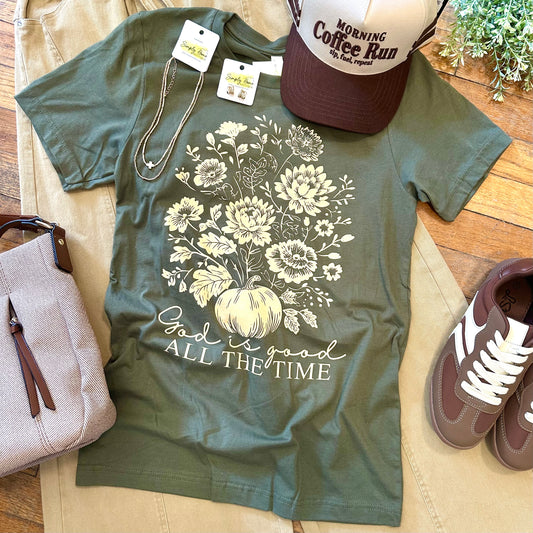 God Is Good Fall Graphic Tee
