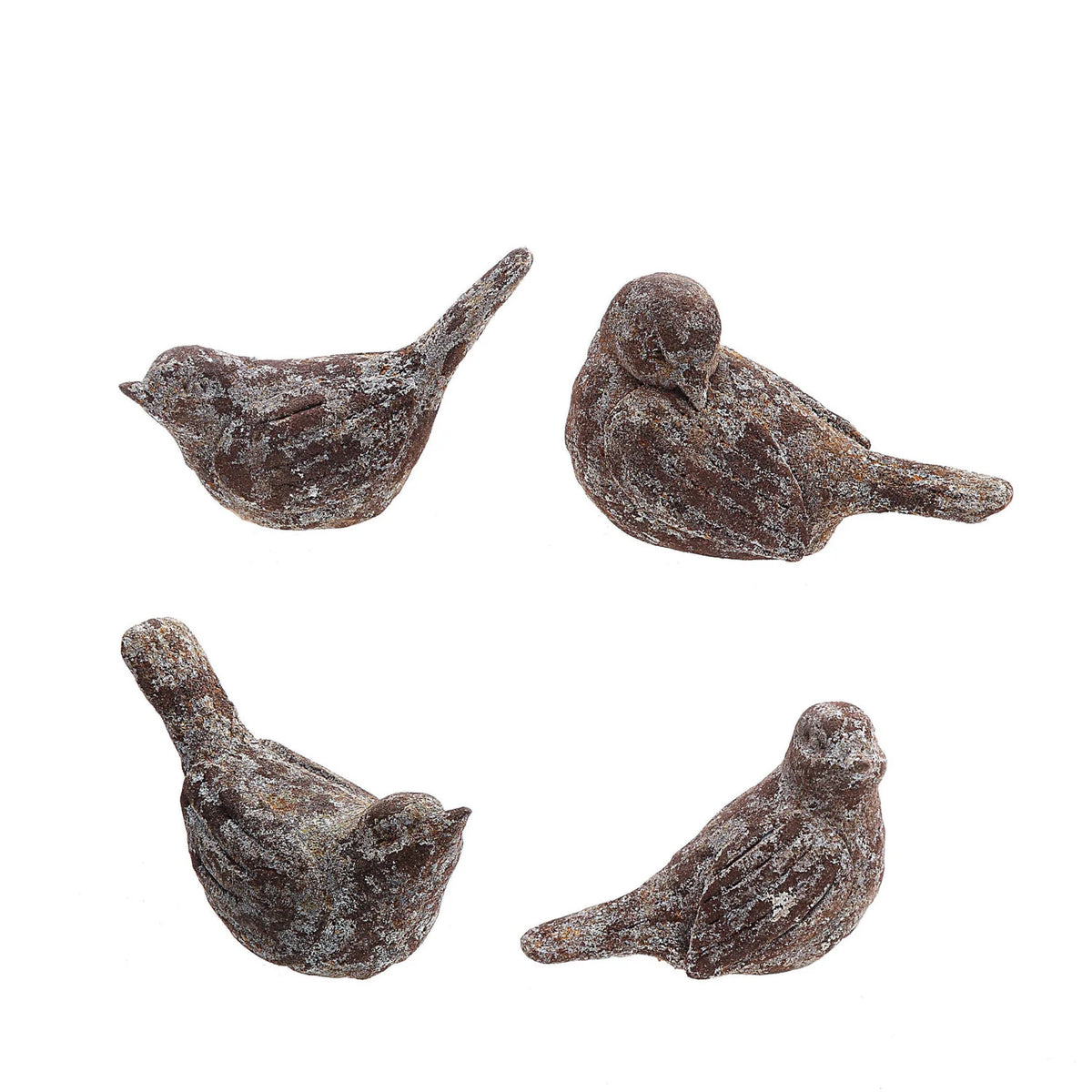 Distressed Resin Bird Decor