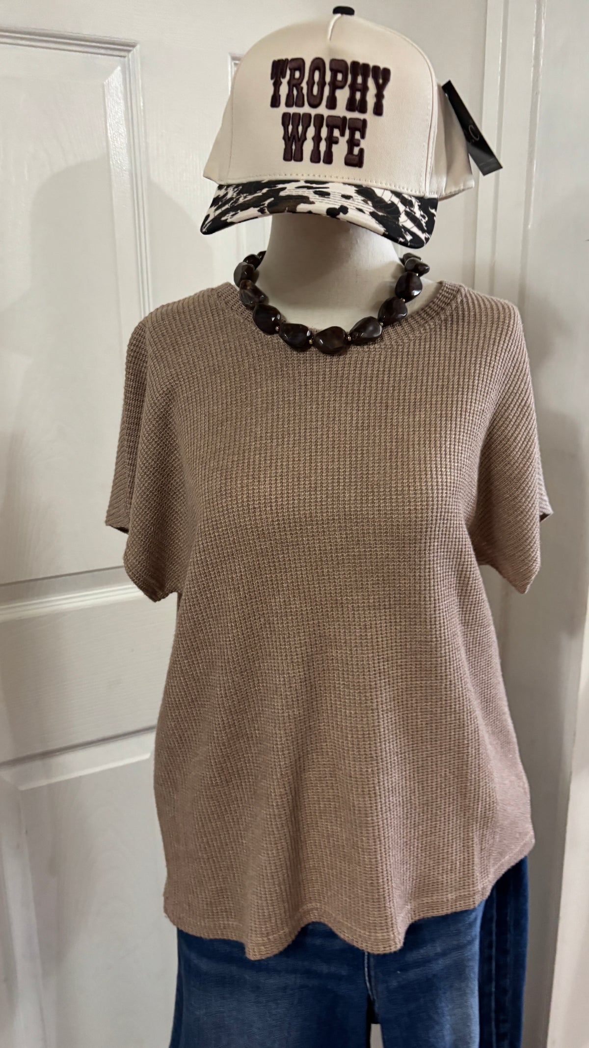 Drop Sleeve Knit Top
