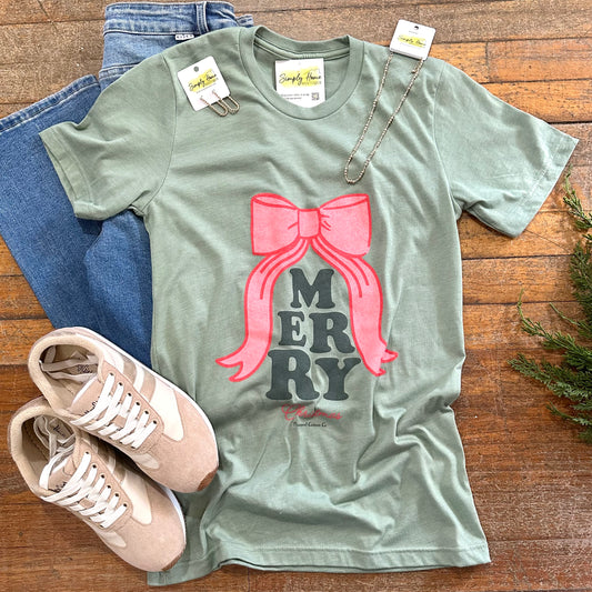 Merry Christmas Bow Shirt