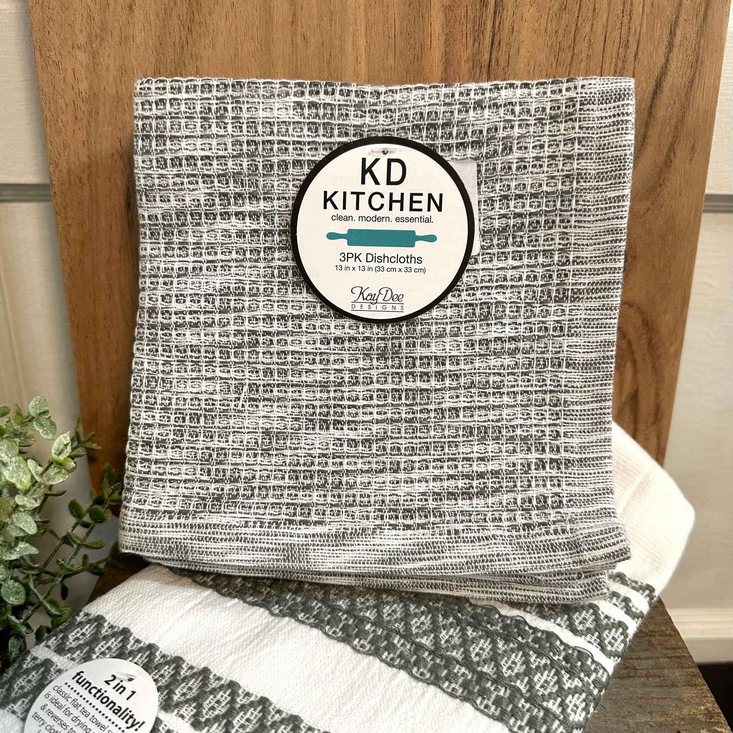 Graphite Set of Dishcloths