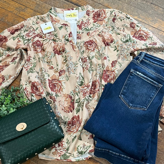 Floral Print Woven Blouse