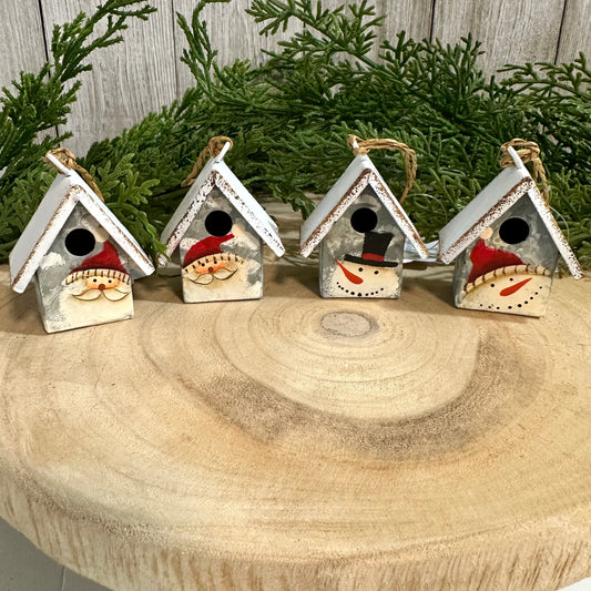 Metal Birdhouse Ornament