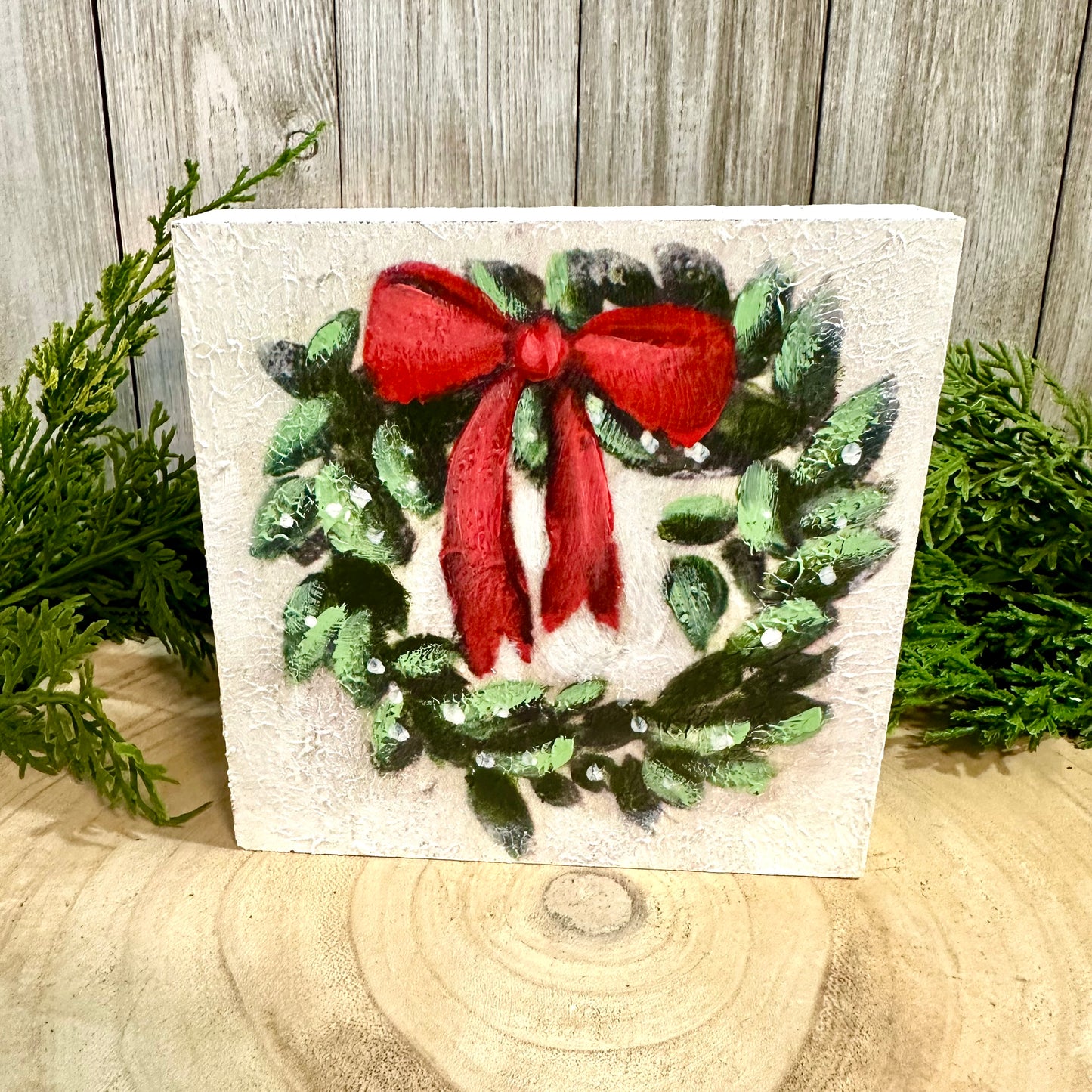 Wreath Block Decor