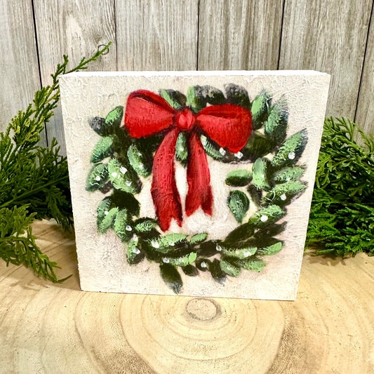 Wreath Block Decor