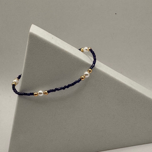 enewton Hope Purpose Pearl Bracelet - Navy