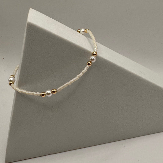 enewton Hope Purpose Pearl Bracelet - Milkshake