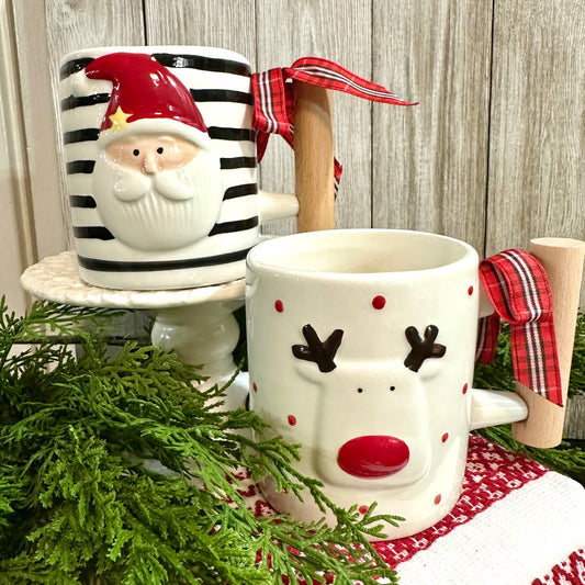 Mug- Santa or Reindeer