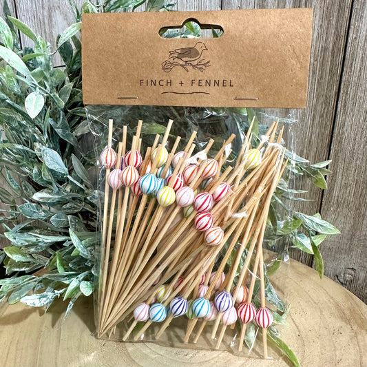 Bamboo Stripe Picks