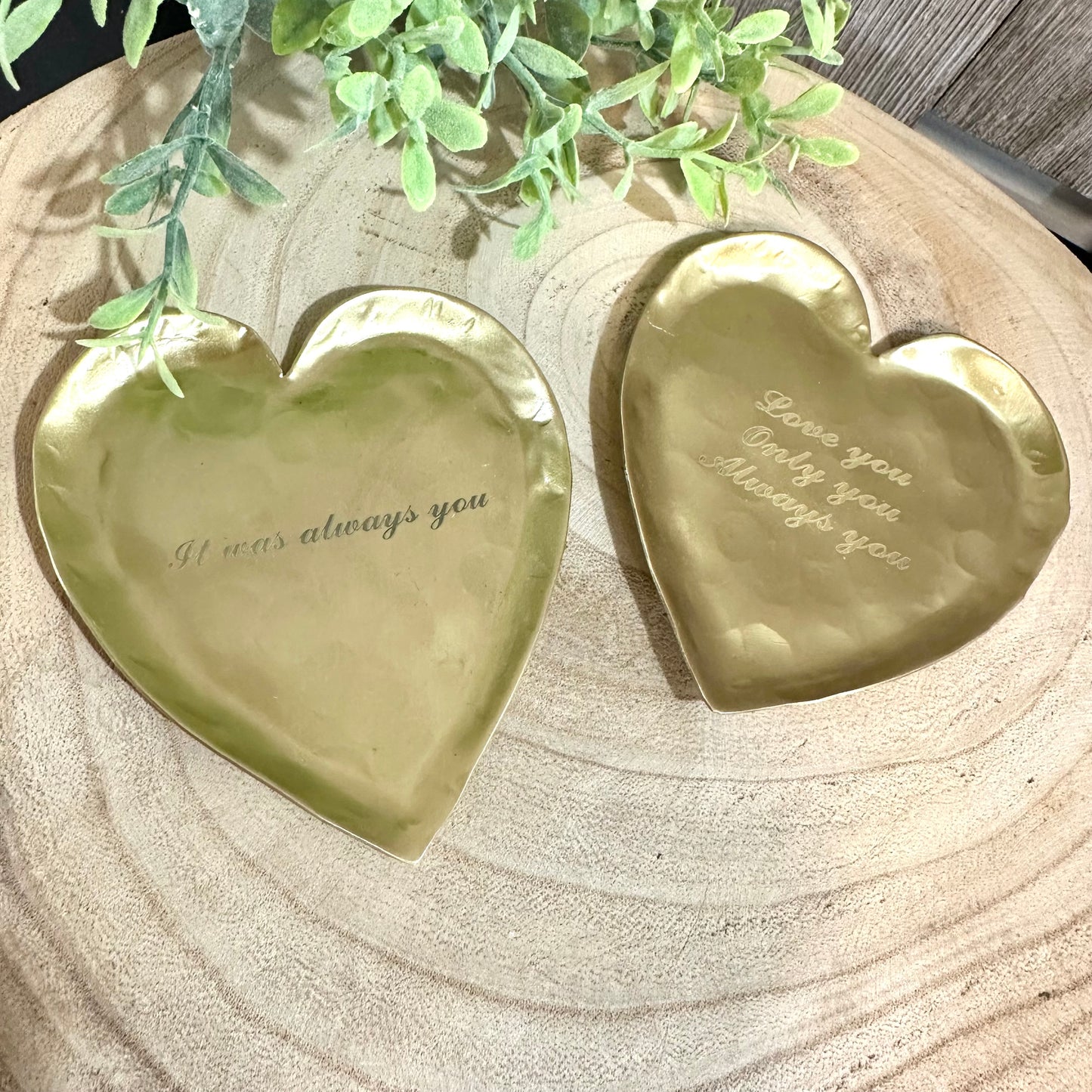 Brass Heart Dish