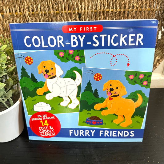 My First Color-by-Sticker Book- Furry Friends