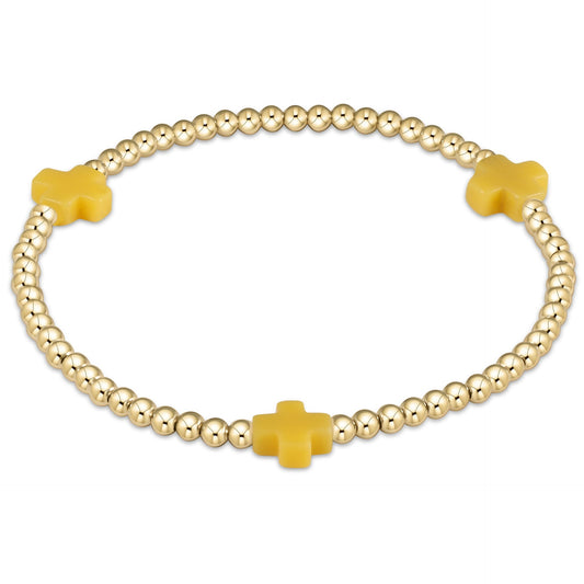 enewton Signature Cross Pattern 3mm Bracelet