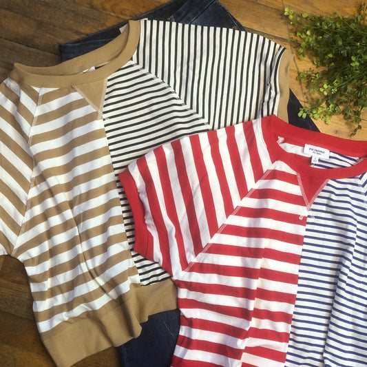 Stripe Color Block Top