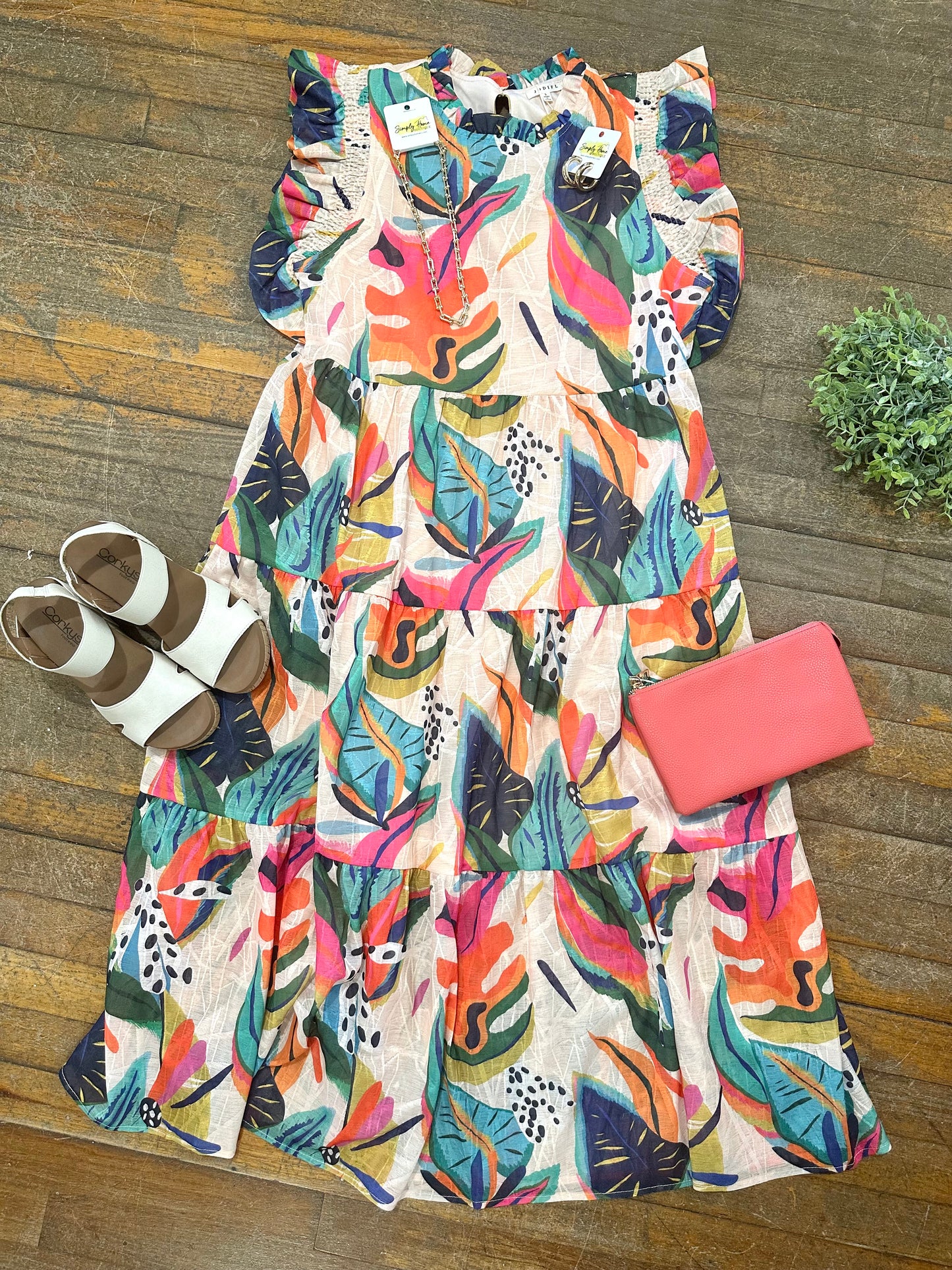 Tropical Tier Dress