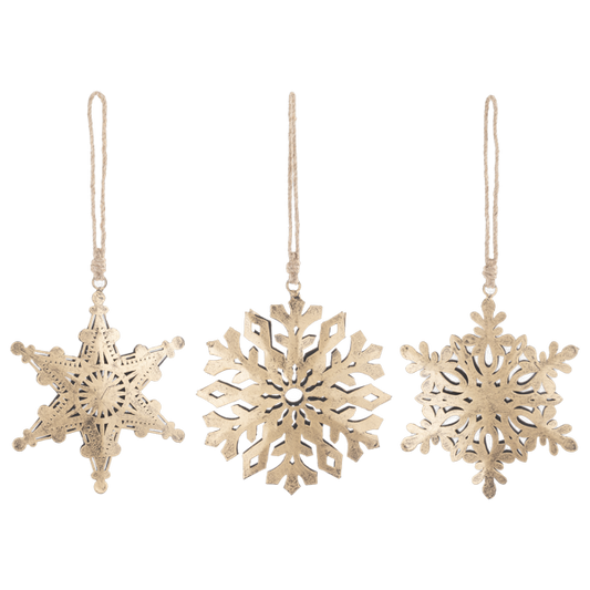 Gold Snowflake Ornament