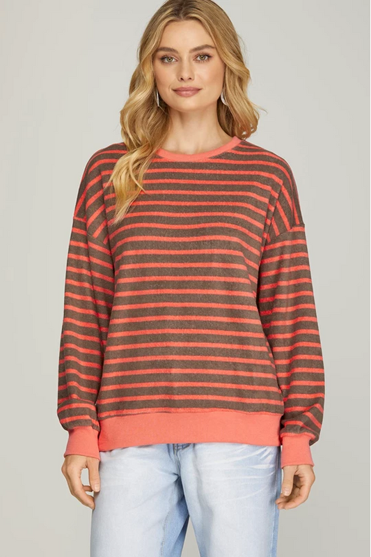 Long Sleeve Stripe Shirt