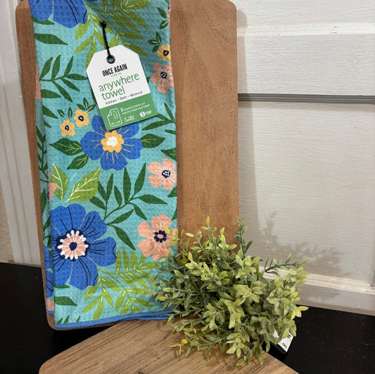 Anywhere Towel ~ Garden Turquoise