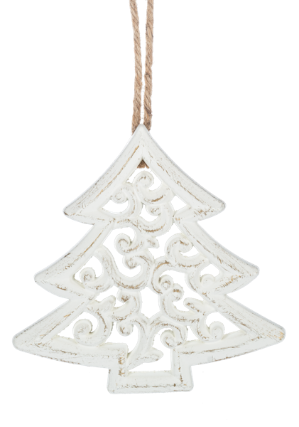 Carved Tree, Heart or Angel Ornament