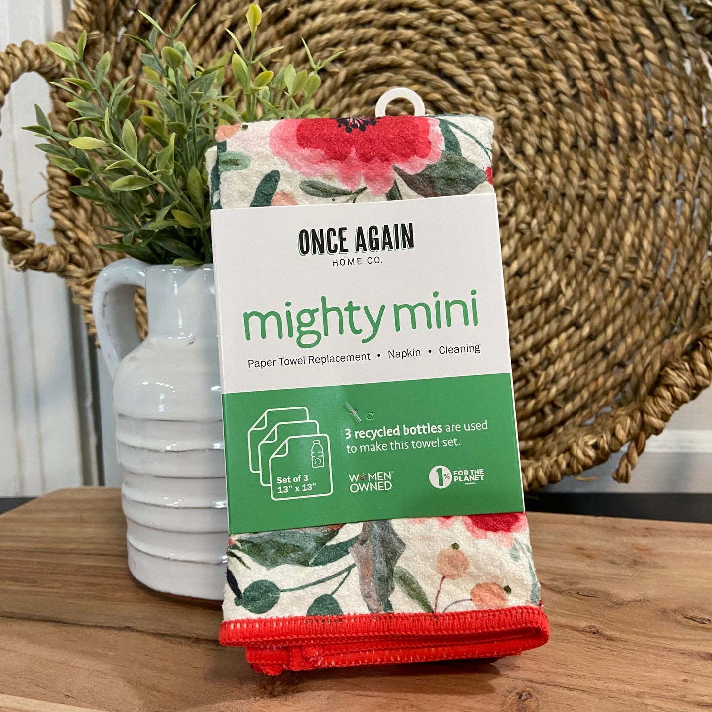 Mighty Mini Towels Flora Pattern (Set of 3)