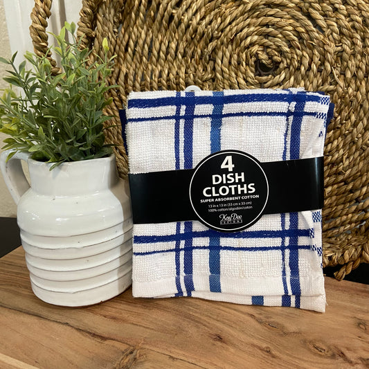 Indigo Dish Cloths (4 Pack)