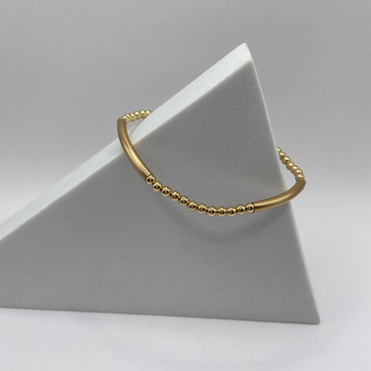 enewton 3mm Bliss Bar Gold Bracelet