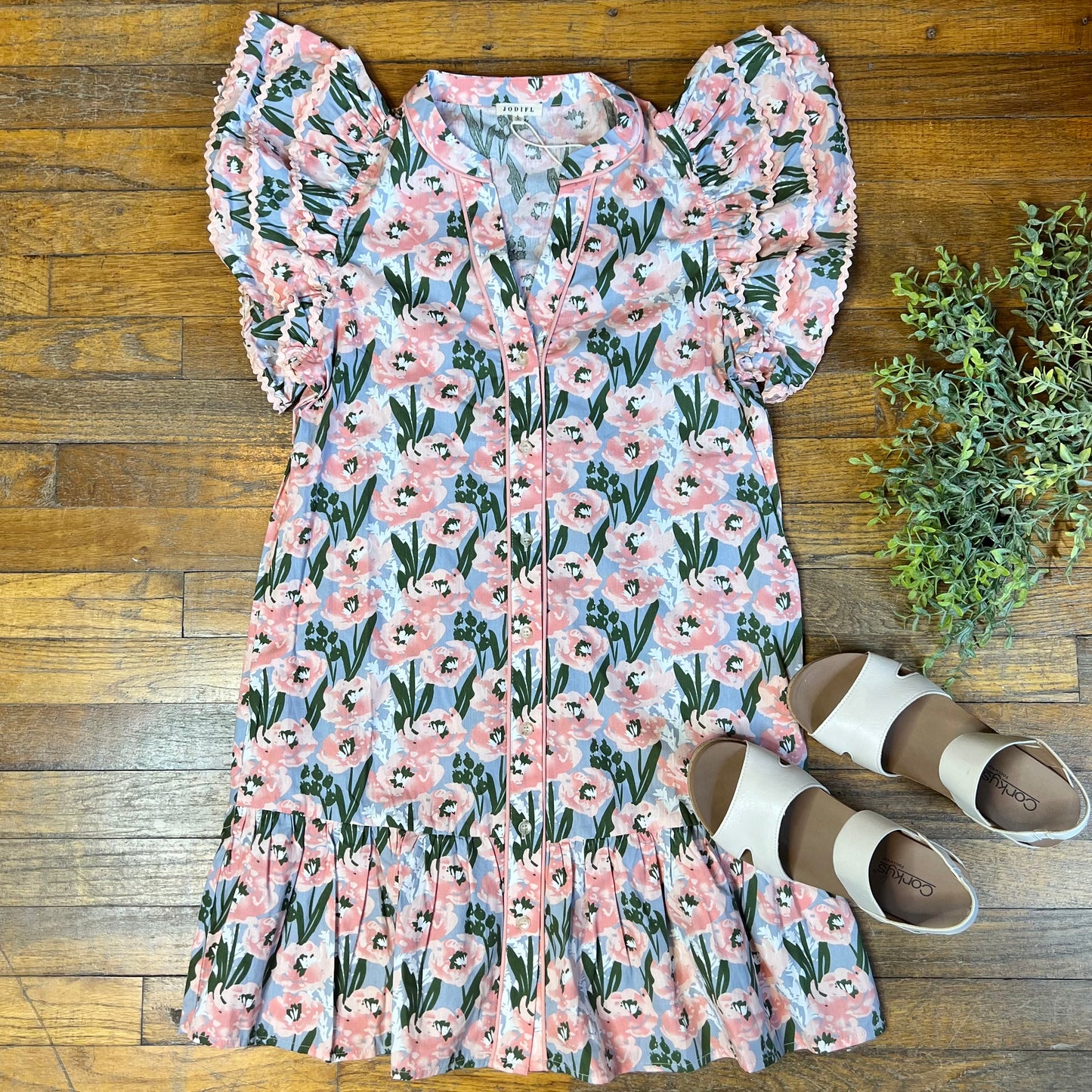 Floral Rick Rack Dress
