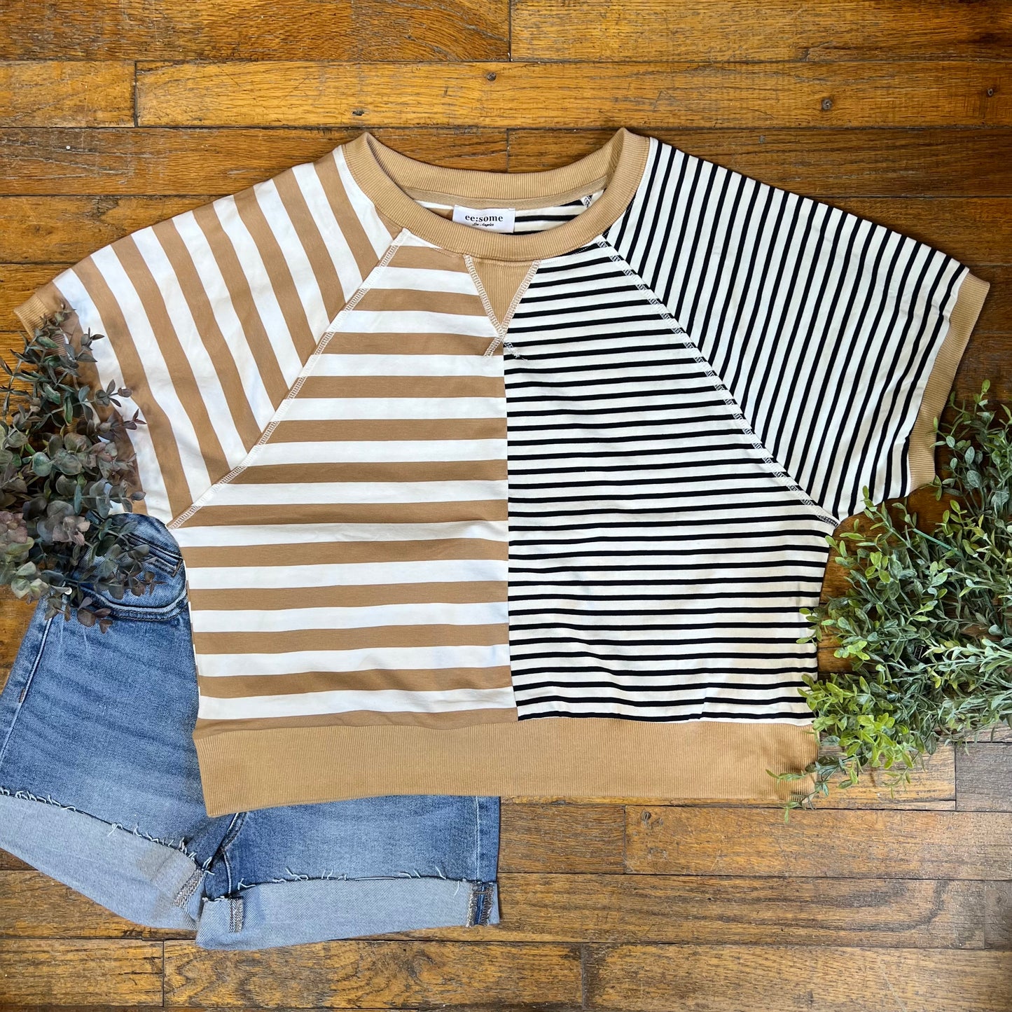 Stripe Color Block Top