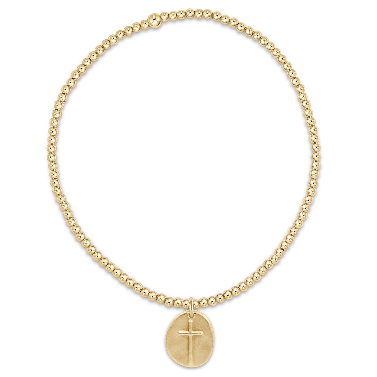 enewton Classic Gold 2mm Bracelet- Inspire Small Gold Disc