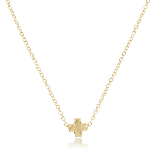 enewton 16" Signature Cross Gold Necklace