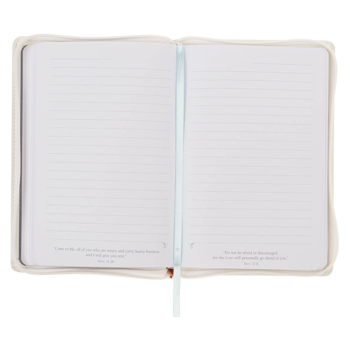 A Sweet Friendship Bright Floral Wreath Faux Leather Journal with Zipper Closure