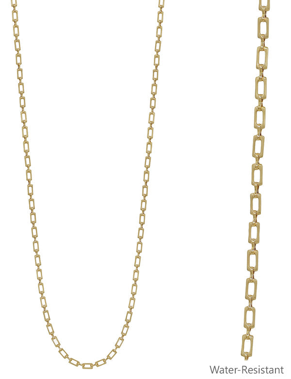 Open Rectangle Necklace