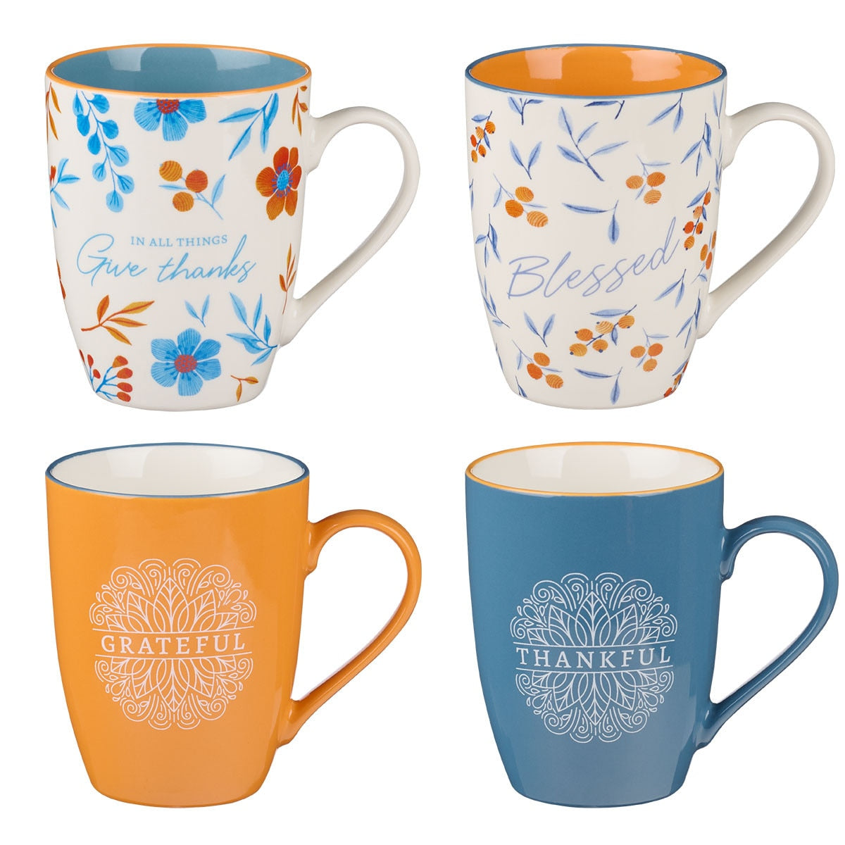 Give Thanks Ceramic Mug Set