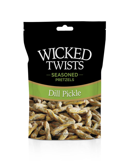 Wicked Seasoned Pretzel Twists ~ Dill Pickle
