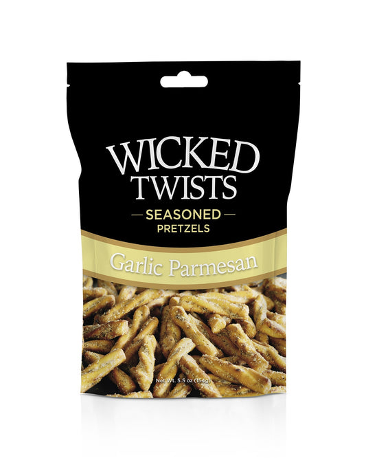 Wicked Twists Seasoned Pretzels ~ Garlic Parmesan