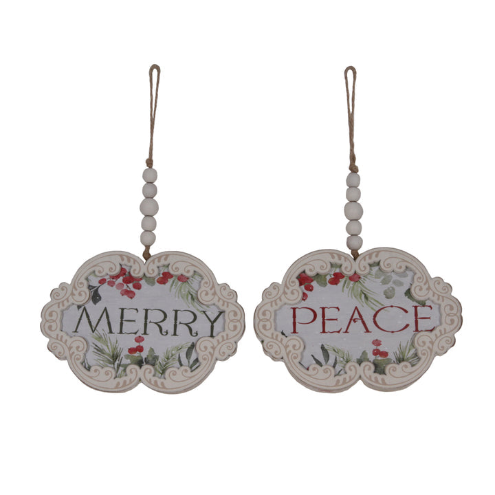 Word Ornament with Beads