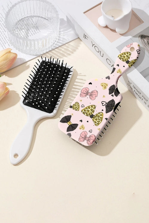 Pink Leopard Hairbrush
