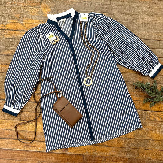 Stripe Shift Dress