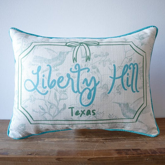 Bow Ribbon Toile Pillow