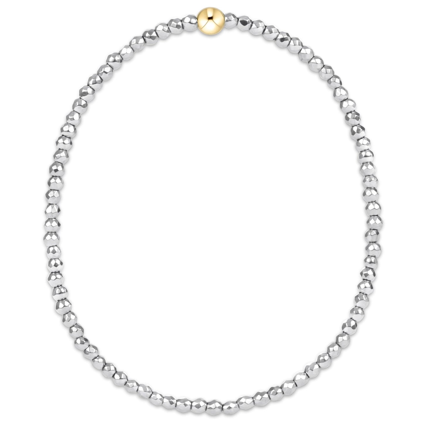 enewton 2mm Silver Hematite Bracelet